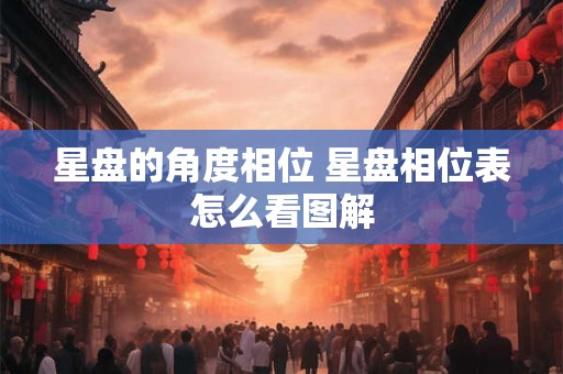 星盘的角度相位 星盘相位表怎么看图解