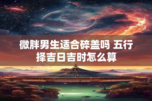 微胖男生适合碎盖吗 五行择吉日吉时怎么算