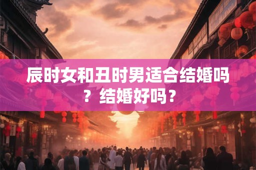 辰时女和丑时男适合结婚吗？结婚好吗？