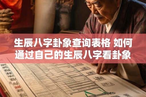生辰八字卦象查询表格 如何通过自己的生辰八字看卦象