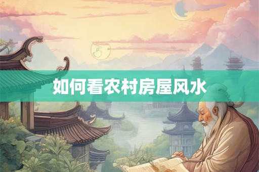 如何看农村房屋风水