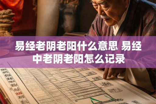 易经老阴老阳什么意思 易经中老阴老阳怎么记录