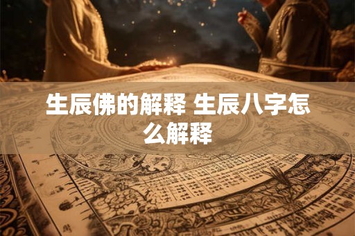 生辰佛的解释 生辰八字怎么解释
