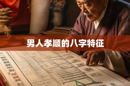 男人孝顺的八字特征