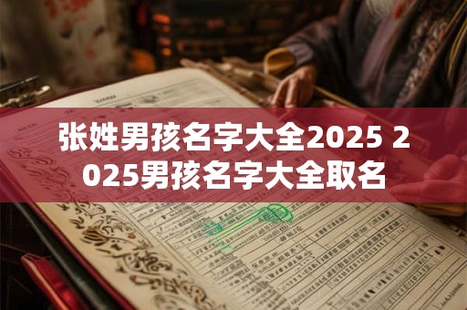 张姓男孩名字大全2025 2025男孩名字大全取名