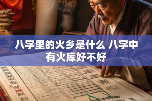 八字里的火乡是什么 八字中有火库好不好