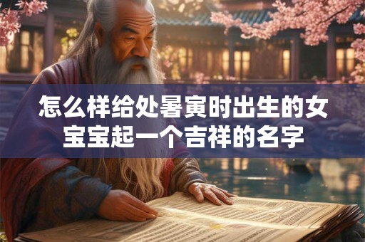 怎么样给处暑寅时出生的女宝宝起一个吉祥的名字
