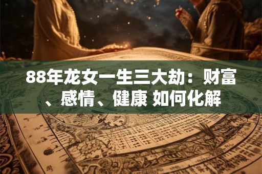 88年龙女一生三大劫：财富、感情、健康 如何化解