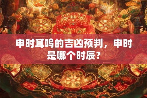 申时耳鸣的吉凶预判，申时是哪个时辰？