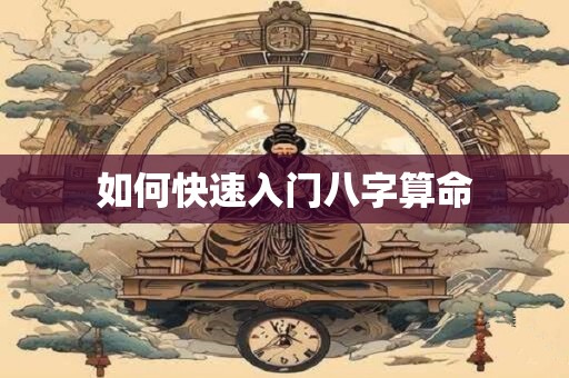 如何快速入门八字算命
