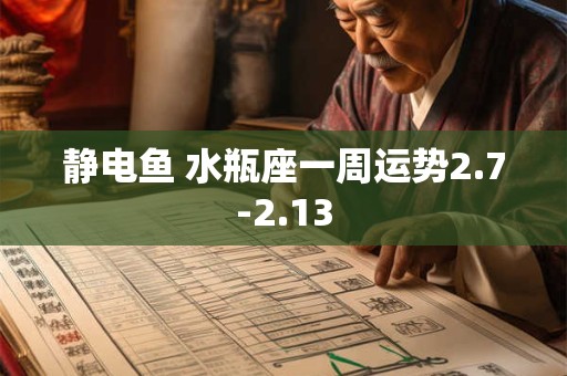 静电鱼 水瓶座一周运势2.7-2.13