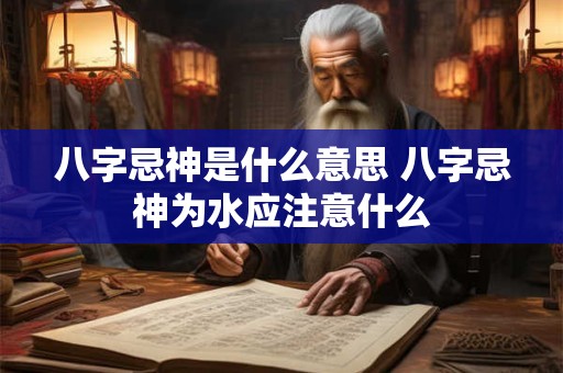 八字忌神是什么意思 八字忌神为水应注意什么