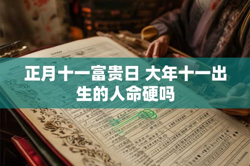 正月十一富贵日 大年十一出生的人命硬吗