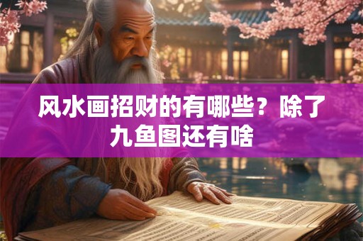 风水画招财的有哪些？除了九鱼图还有啥