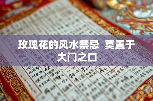 玫瑰花的风水禁忌  莫置于大门之口