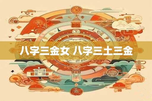 八字三金女 八字三土三金