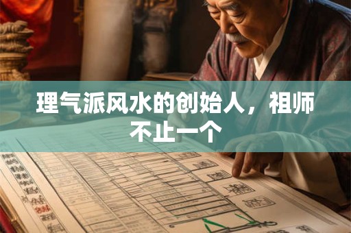 理气派风水的创始人，祖师不止一个