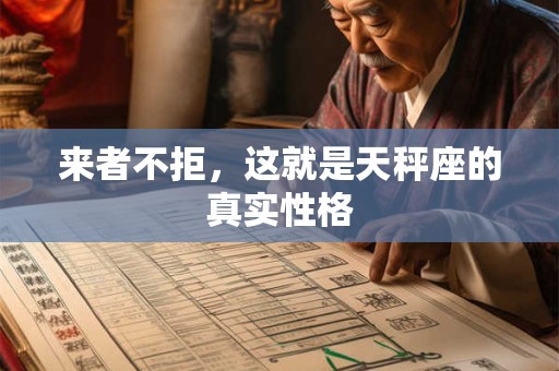 来者不拒，这就是天秤座的真实性格