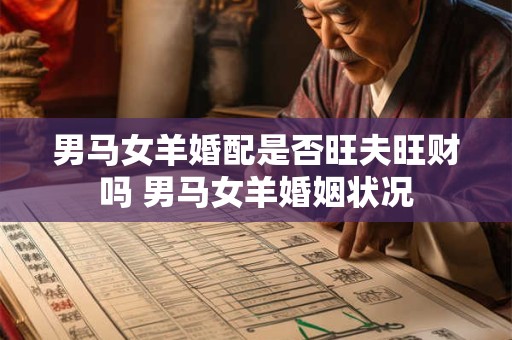 男马女羊婚配是否旺夫旺财吗 男马女羊婚姻状况
