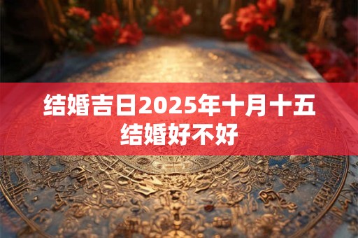 结婚吉日2025年十月十五结婚好不好