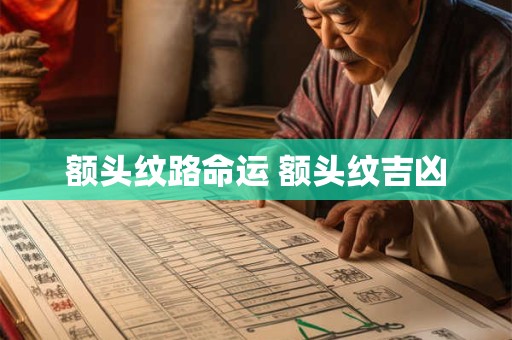 额头纹路命运 额头纹吉凶