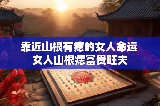 靠近山根有痣的女人命运 女人山根痣富贵旺夫