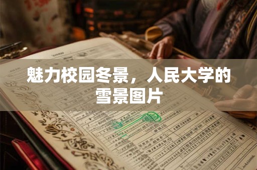 魅力校园冬景，人民大学的雪景图片