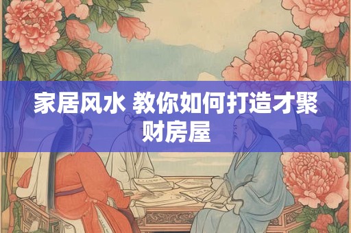 家居风水 教你如何打造才聚财房屋