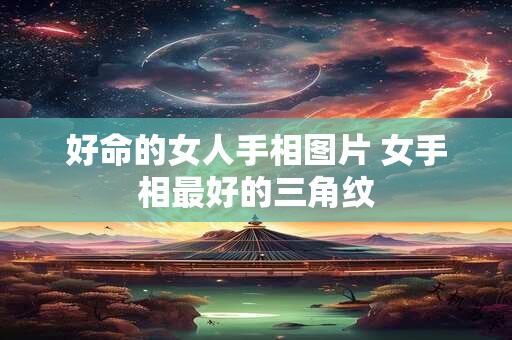 好命的女人手相图片 女手相最好的三角纹