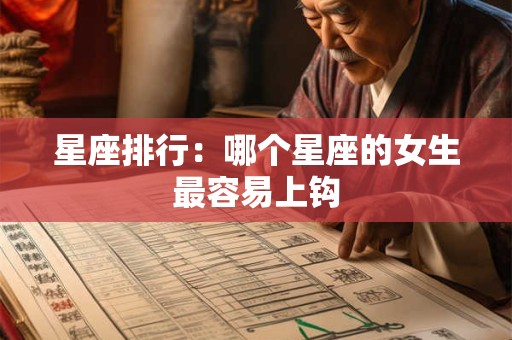 星座排行：哪个星座的女生最容易上钩