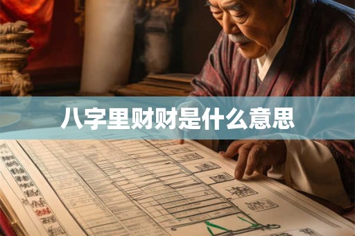 八字里财财是什么意思