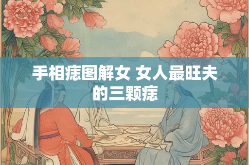 手相痣图解女 女人最旺夫的三颗痣