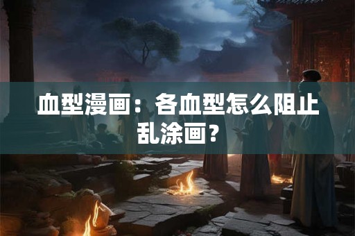 血型漫画：各血型怎么阻止乱涂画？