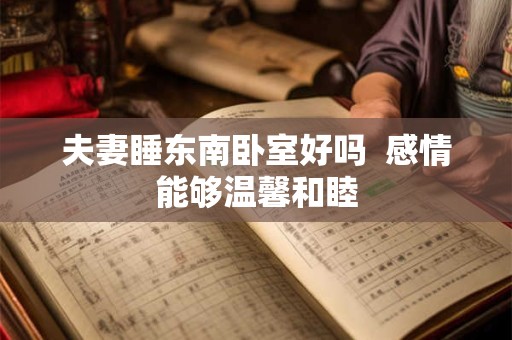夫妻睡东南卧室好吗  感情能够温馨和睦