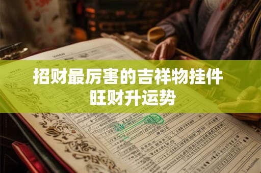 招财最厉害的吉祥物挂件  旺财升运势