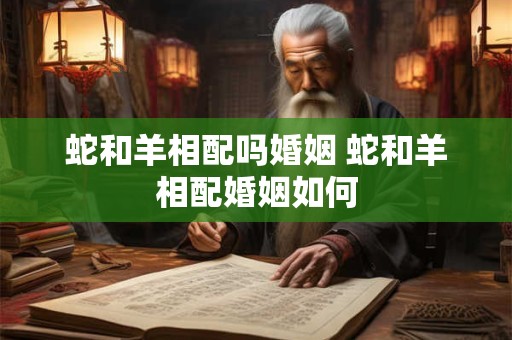 蛇和羊相配吗婚姻 蛇和羊相配婚姻如何