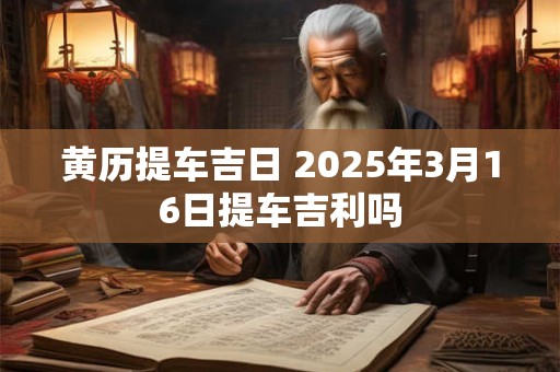黄历提车吉日 2025年3月16日提车吉利吗