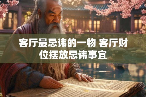 客厅最忌讳的一物 客厅财位摆放忌讳事宜