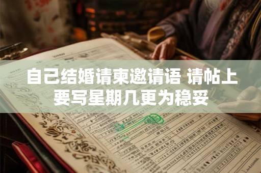 自己结婚请柬邀请语 请帖上要写星期几更为稳妥