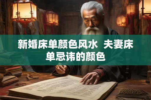 新婚床单颜色风水  夫妻床单忌讳的颜色