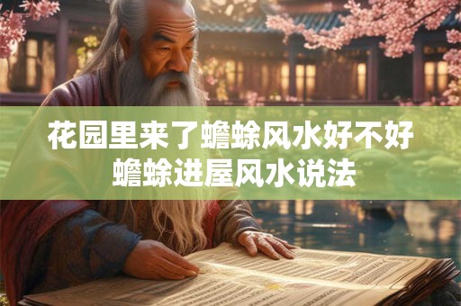 花园里来了蟾蜍风水好不好 蟾蜍进屋风水说法