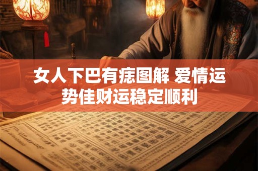 女人下巴有痣图解 爱情运势佳财运稳定顺利