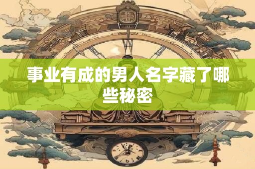 事业有成的男人名字藏了哪些秘密