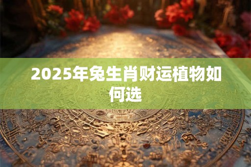 2025年兔生肖财运植物如何选