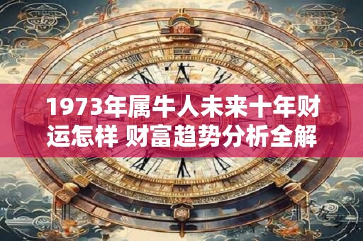 1973年属牛人未来十年财运怎样 财富趋势分析全解析