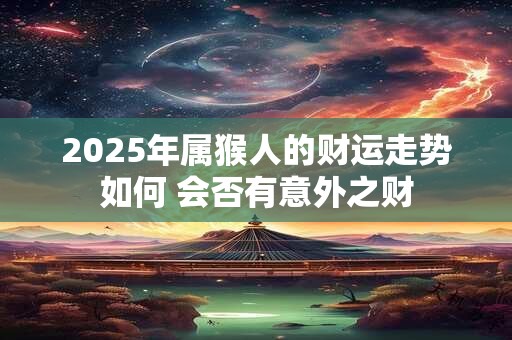 2025年属猴人的财运走势如何 会否有意外之财