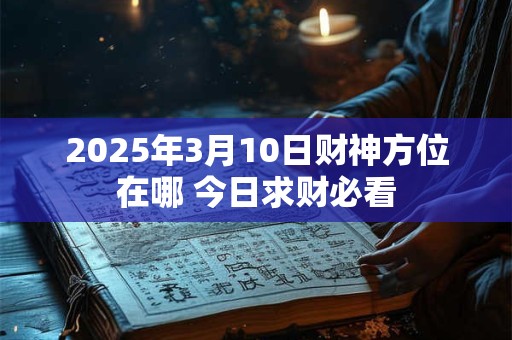 2025年3月10日财神方位在哪 今日求财必看