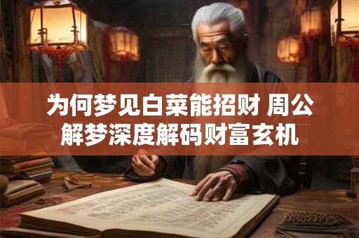 为何梦见白菜能招财 周公解梦深度解码财富玄机