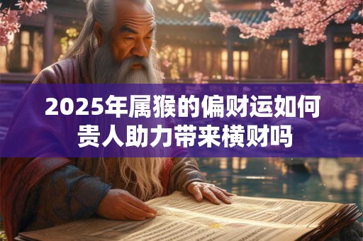 2025年属猴的偏财运如何 贵人助力带来横财吗