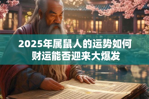 2025年属鼠人的运势如何 财运能否迎来大爆发